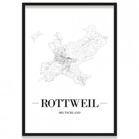 Stadtposter Rottweil Bilderrahmen