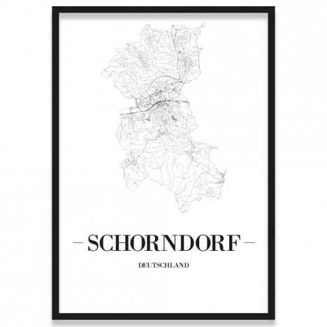 Stadtposter Schorndorf Rahmen