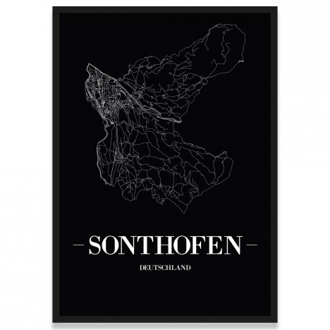 Stadtposter Sonthofen Rahmen