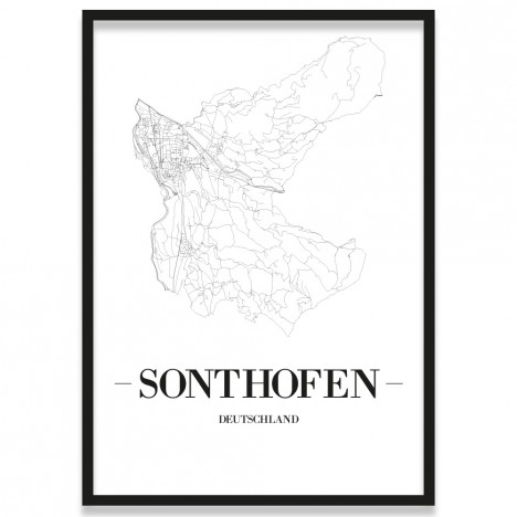 Sonthofen Rahmen Poster