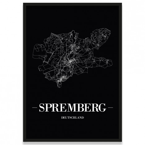 Poster Spremberg mit Rahmen
