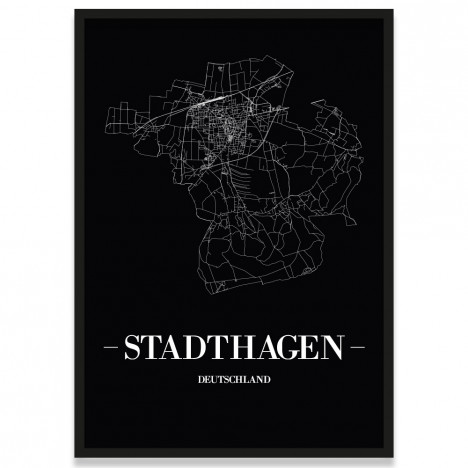 Stadtposter Stadthagen Stadtplan