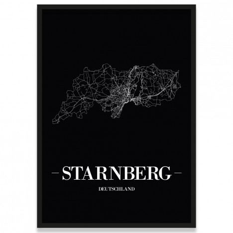 Stadtposter Starnberg Rahmen 