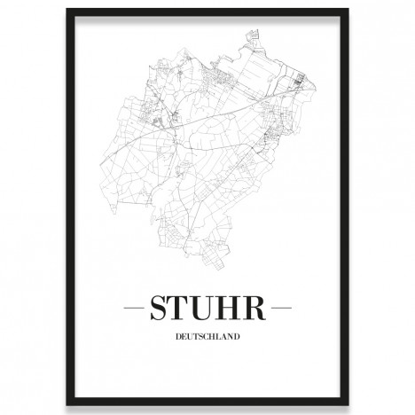 Stadtposter Stuhr Rahmen