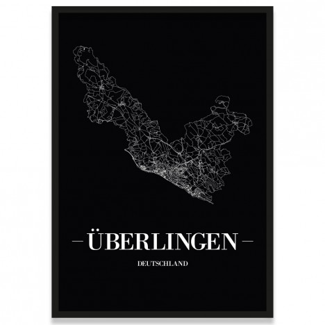 Poster Überlingen mit Rahmen