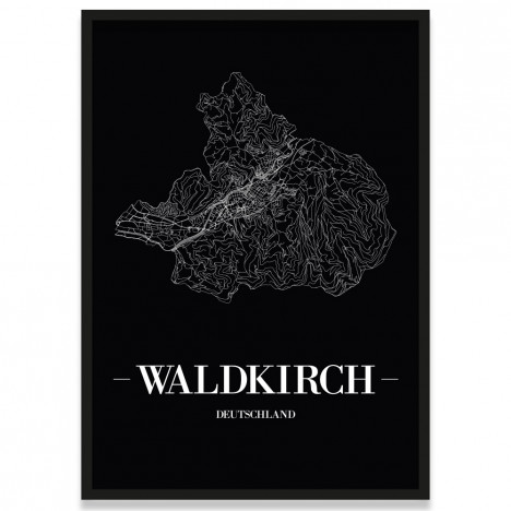 Stadtposter Waldkirch Bilderrahmen