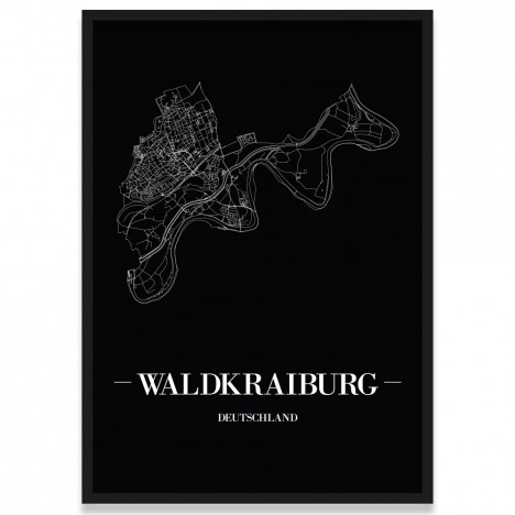 Stadtposter Waldkirch Straßennetz