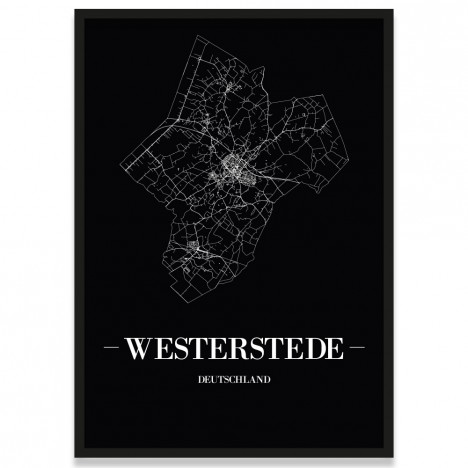 Stadtposter Westerstede Straßenplan