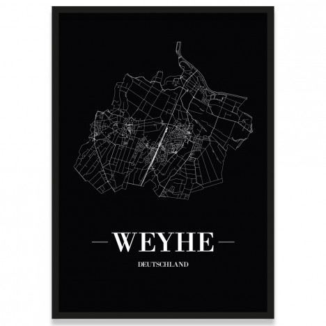 Stadtposter Weyhe Rahmen