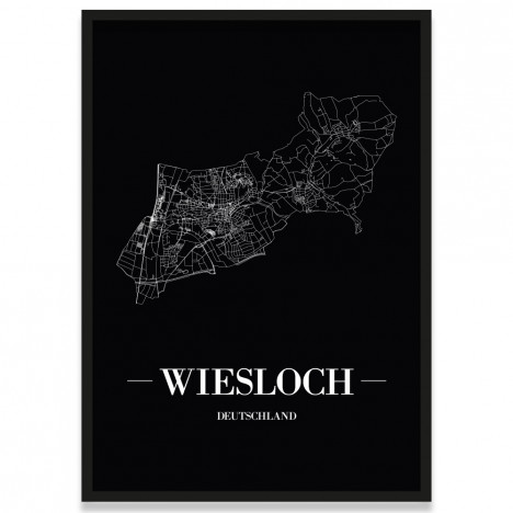 Stadtposter Wiesloch Stadtplan