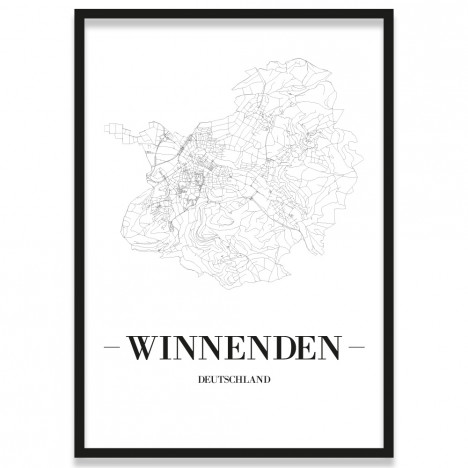 Stadtposter Winnenden Bilderrahmen