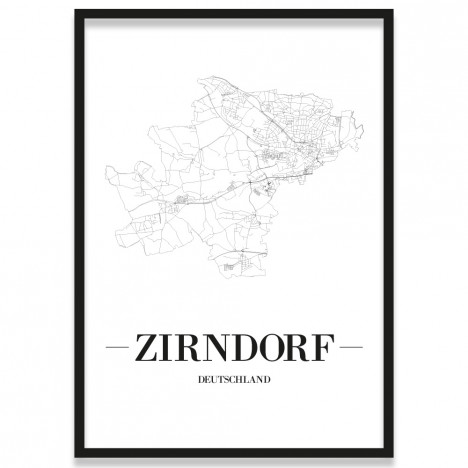 Stadtposter Zirndorf Bilderrahmen