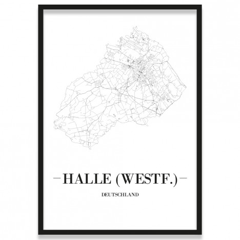 Stadtposter Halle (Westfalen)