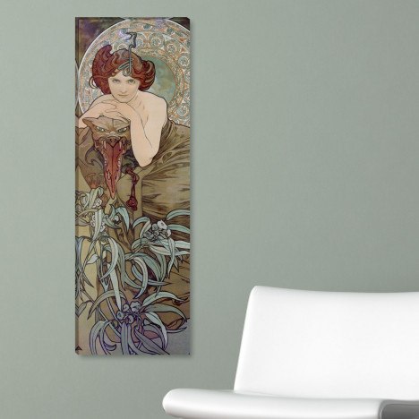 Alfons Mucha Leinwandbild auf Wand