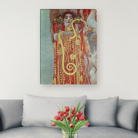 Hygieia von Gustav Klimt als Leinwandbild
