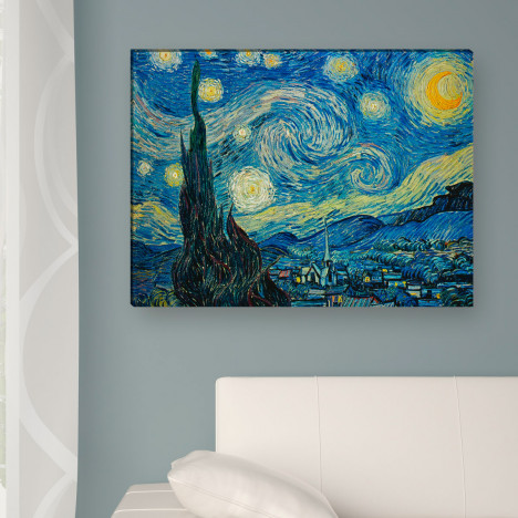 Sternnacht von Van Gogh als Leinwandbild