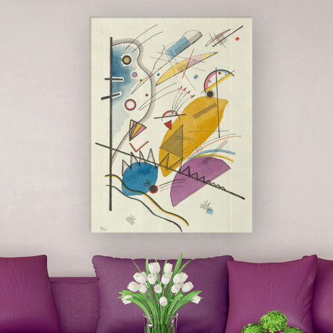 "Durchgehender Strich" WANDKINGS Leinwandbild Wassily Kandinsky 