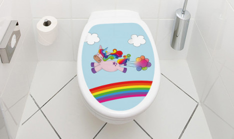 Toilettendeckel Einhorn Fart