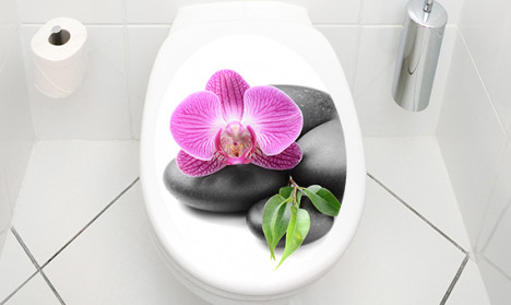 WC Aufkleber Orchidee