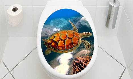 WC Aufkleber Schildkröte