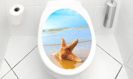 WC Aufkleber Starfish On The Beach