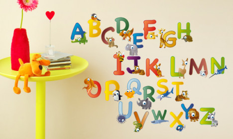 Wandsticker Set XL - animal abc