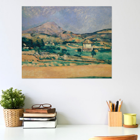 Poster Paul Cézanne - Blick zum Montagne Sainte-Victoire