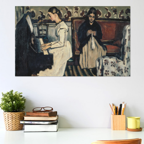Poster Paul Cézanne - Die Tannhäuser-Ouvertüre (Mädchen am Klavier)
