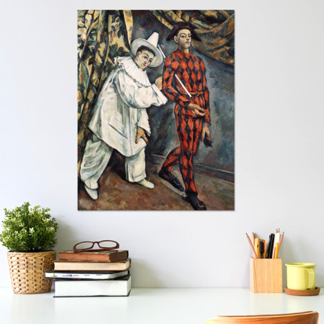 Poster Paul Cézanne - Pierrot und Harlekin (Mardi Gras)