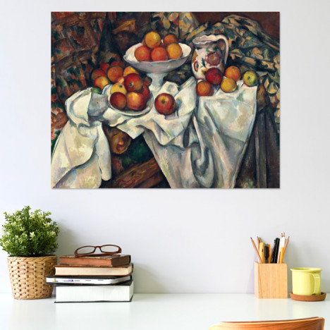 Poster Paul Cézanne - Stillleben mit Äpfeln und Orangen