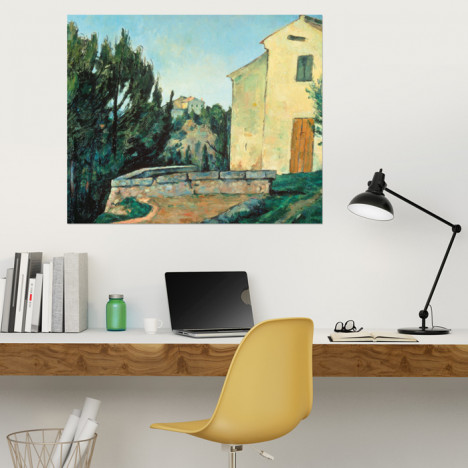 Poster Paul Cézanne - Verlassenes Haus in Tholonet