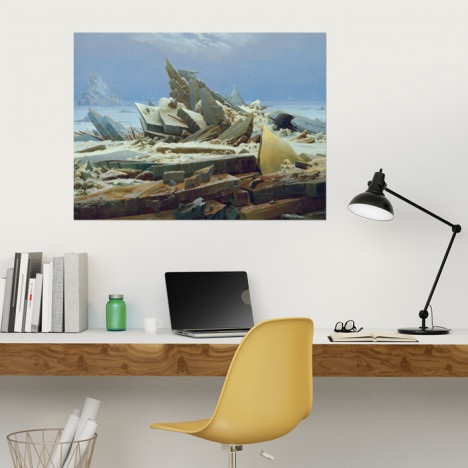 Poster Caspar David Friedrich - Das Eismeer (Die gescheiterte Hoffnung)