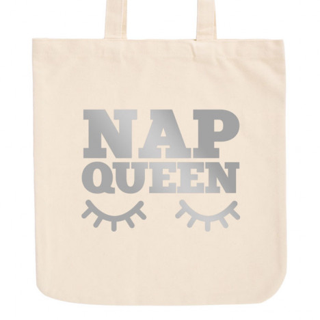 JUNIWORDS Pastell Jutebeutel Nap Queen