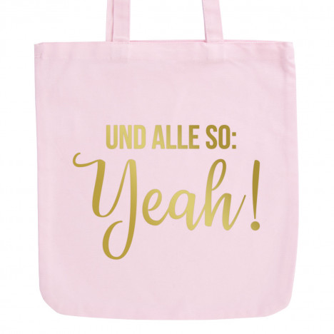 JUNIWORDS Pastell Jutebeutel Und alle so: Yeah!