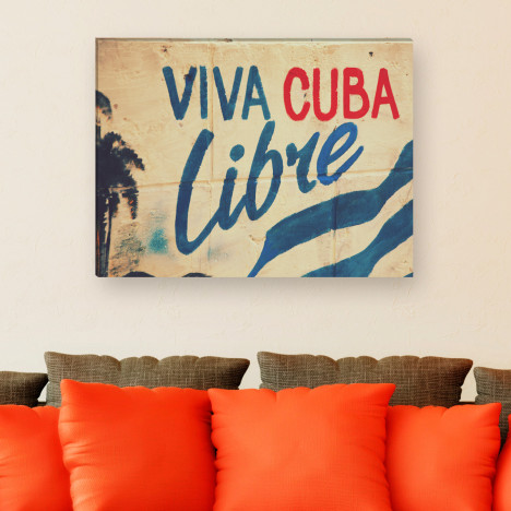 Viva cuba libre - Leinwandbild 