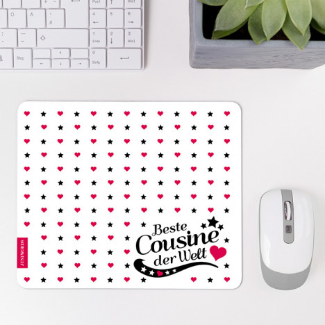 Mousepad Beste Cousine - Motiv 2