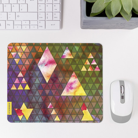 Mousepad Triangle Muster Pastell 1