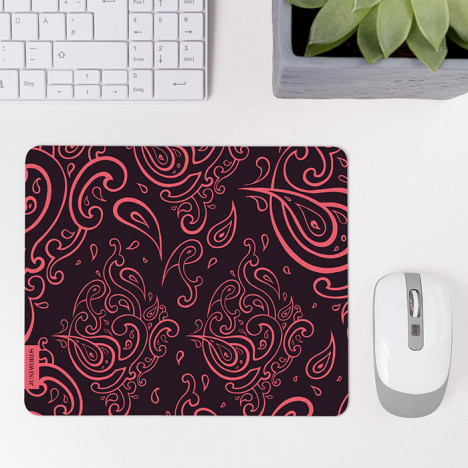 Mousepad Henna Muster Pink
