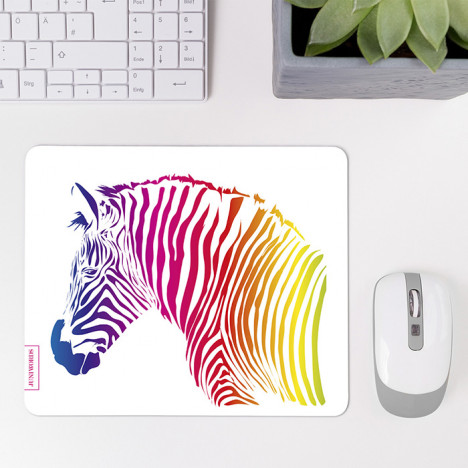 Mousepad Buntes Zebra