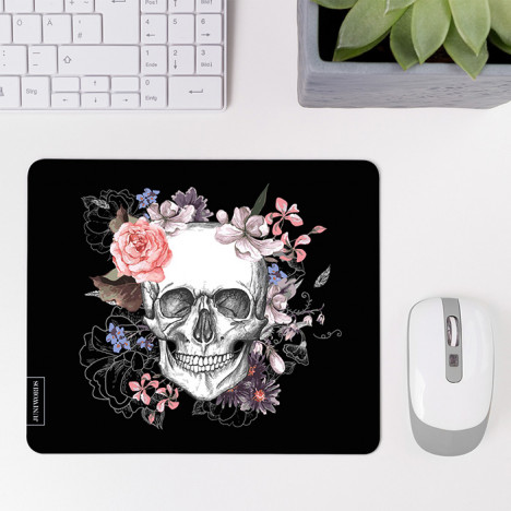 Mousepad Flower Skull