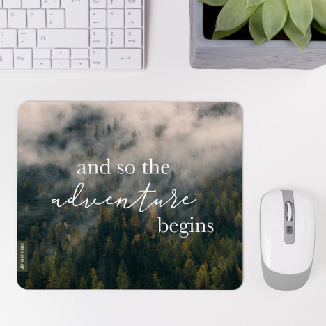 JUNIWORDS Mousepad and so the adventure begins