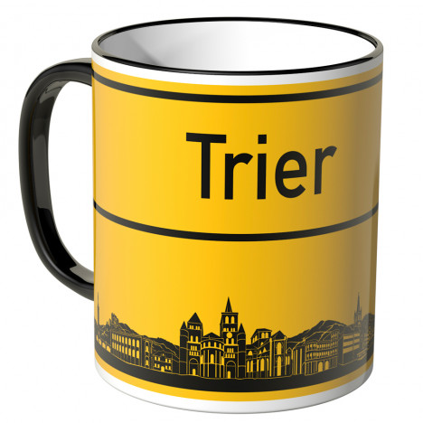 JUNIWORDS Tasse Ortsschild Skyline Trier