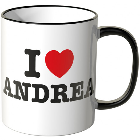 JUNIWORDS Tasse I LOVE ANDREA