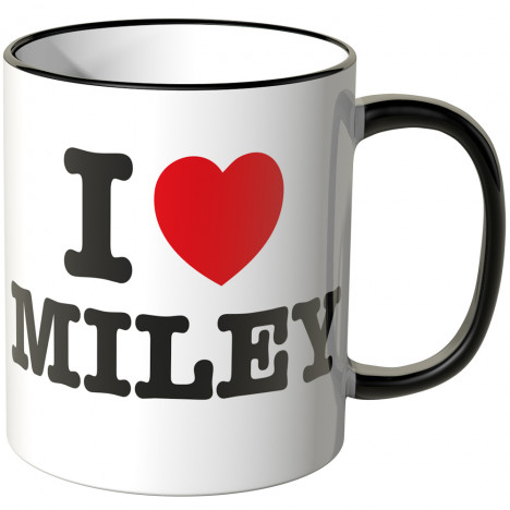 JUNIWORDS Tasse I LOVE MILEY