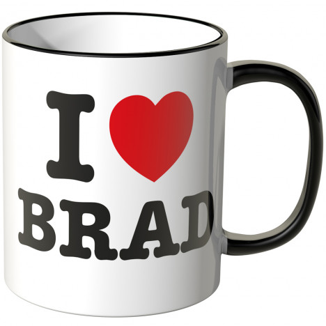 JUNIWORDS Tasse I LOVE BRAD