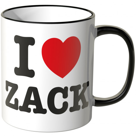 JUNIWORDS Tasse I LOVE ZACK 