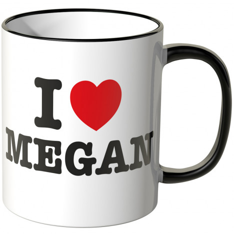 JUNIWORDS Tasse I LOVE MEGAN