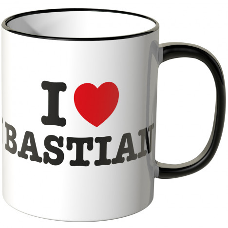 JUNIWORDS Tasse I LOVE BASTIAN