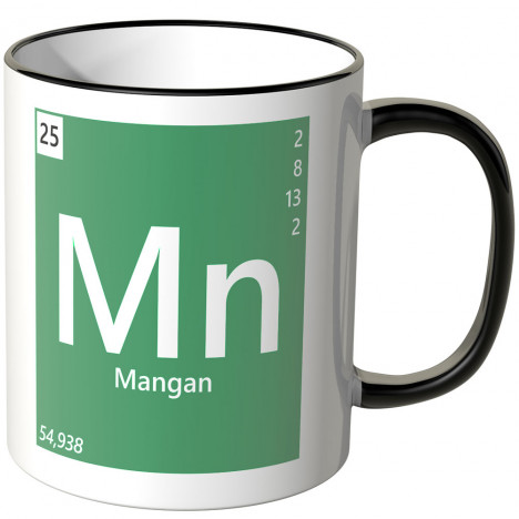 JUNIWORDS Tasse Element Mangan "Mn"