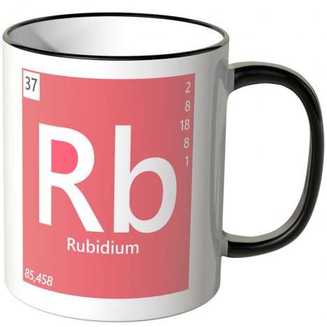 JUNIWORDS Tasse Element Rubidium "Rb"